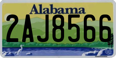 AL license plate 2AJ8566