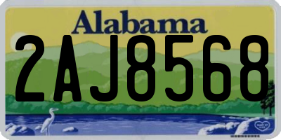 AL license plate 2AJ8568