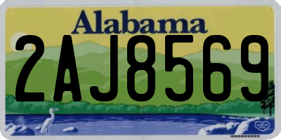 AL license plate 2AJ8569