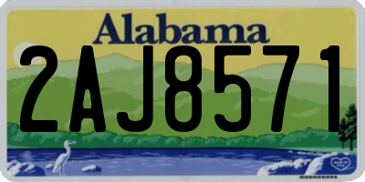 AL license plate 2AJ8571