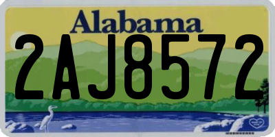 AL license plate 2AJ8572