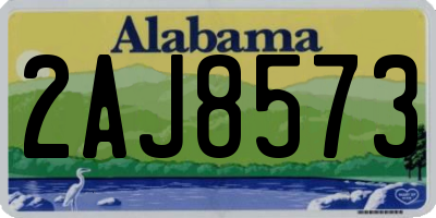 AL license plate 2AJ8573