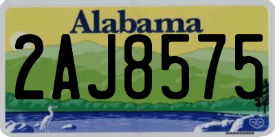 AL license plate 2AJ8575