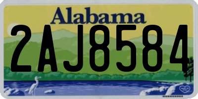 AL license plate 2AJ8584