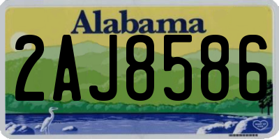 AL license plate 2AJ8586