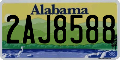 AL license plate 2AJ8588