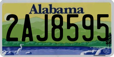 AL license plate 2AJ8595