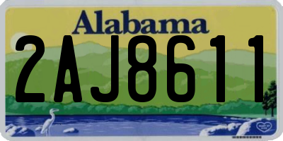 AL license plate 2AJ8611