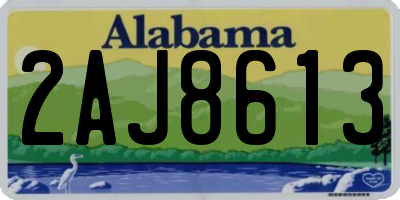 AL license plate 2AJ8613