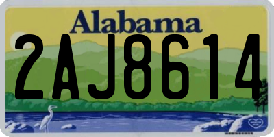 AL license plate 2AJ8614