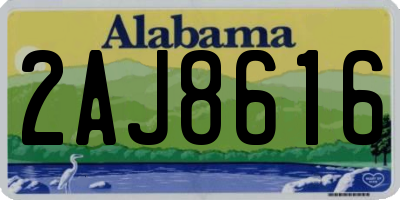 AL license plate 2AJ8616
