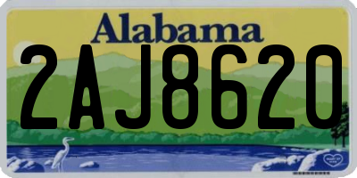 AL license plate 2AJ8620