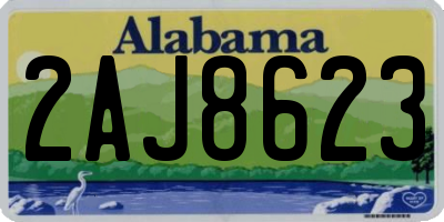 AL license plate 2AJ8623