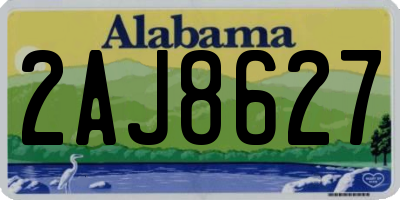 AL license plate 2AJ8627
