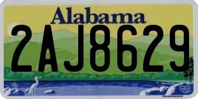 AL license plate 2AJ8629