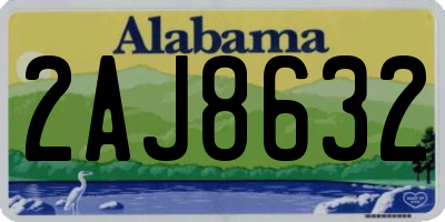 AL license plate 2AJ8632
