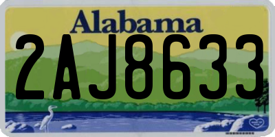 AL license plate 2AJ8633