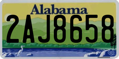 AL license plate 2AJ8658