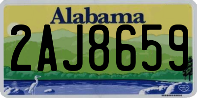 AL license plate 2AJ8659