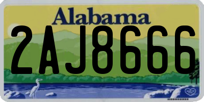 AL license plate 2AJ8666