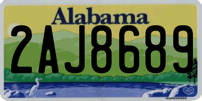 AL license plate 2AJ8689