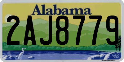 AL license plate 2AJ8779