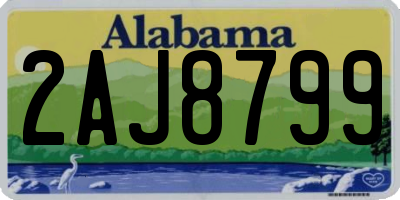 AL license plate 2AJ8799