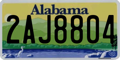 AL license plate 2AJ8804