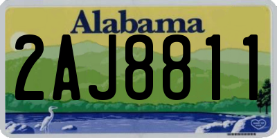 AL license plate 2AJ8811