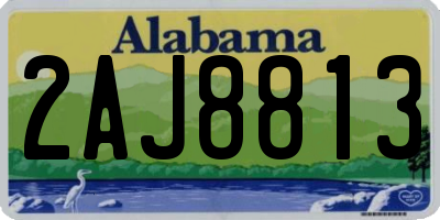 AL license plate 2AJ8813