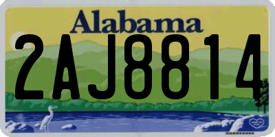 AL license plate 2AJ8814