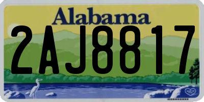 AL license plate 2AJ8817