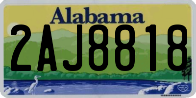 AL license plate 2AJ8818