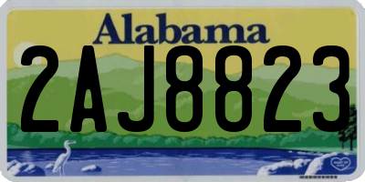 AL license plate 2AJ8823
