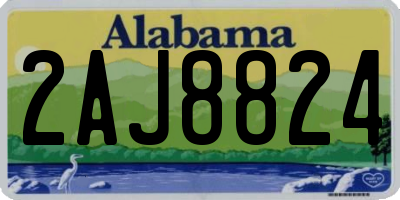 AL license plate 2AJ8824