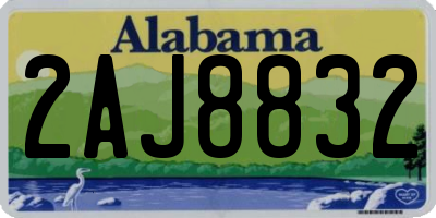 AL license plate 2AJ8832