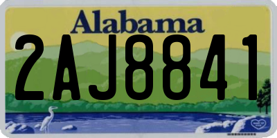 AL license plate 2AJ8841