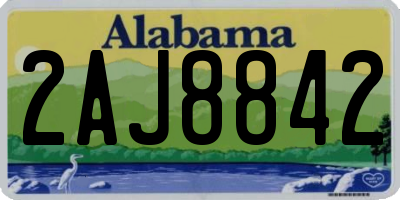 AL license plate 2AJ8842