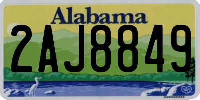 AL license plate 2AJ8849