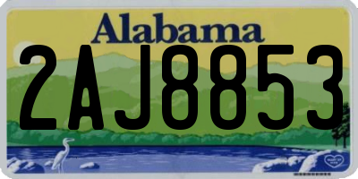 AL license plate 2AJ8853