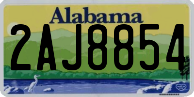 AL license plate 2AJ8854