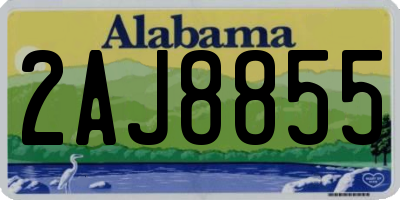 AL license plate 2AJ8855