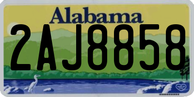 AL license plate 2AJ8858
