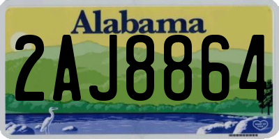 AL license plate 2AJ8864
