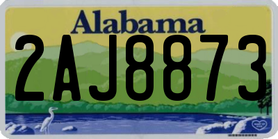 AL license plate 2AJ8873