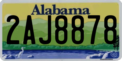 AL license plate 2AJ8878
