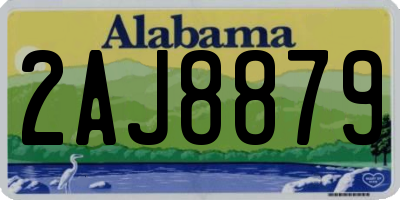 AL license plate 2AJ8879