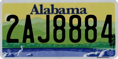 AL license plate 2AJ8884