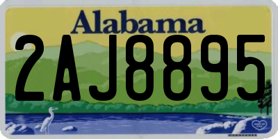 AL license plate 2AJ8895