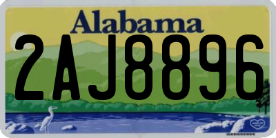 AL license plate 2AJ8896